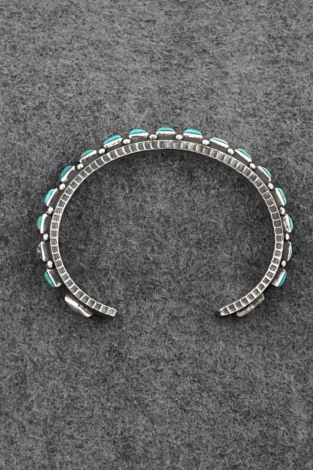Turquoise & Sterling Silver Bracelet - Ernest Rangel