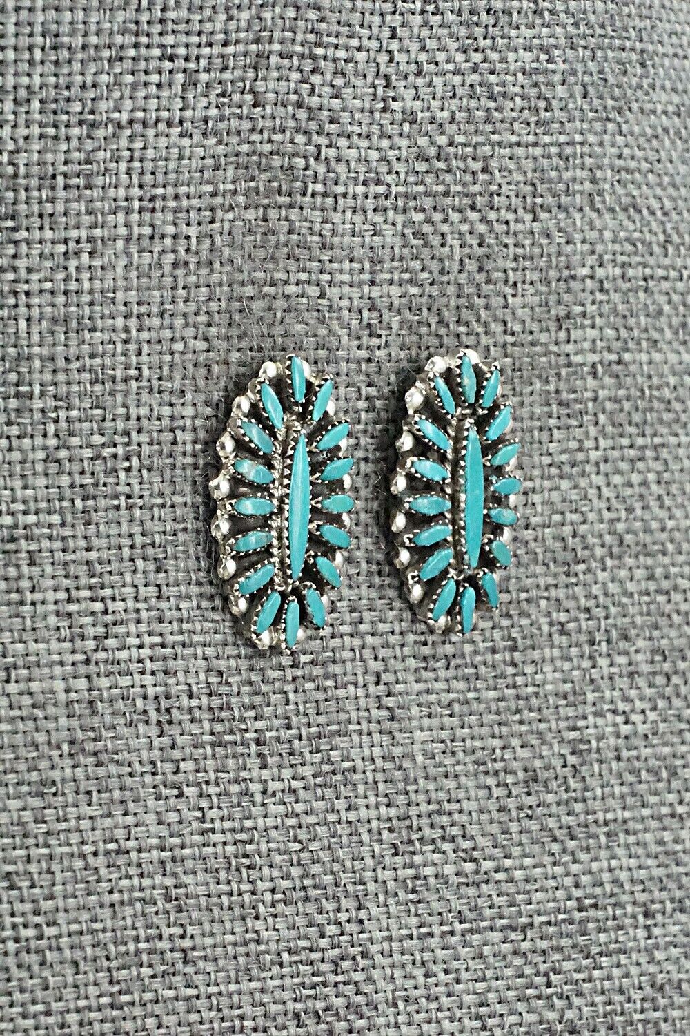 Turquoise & Sterling Silver Earrings - Lorena Peina