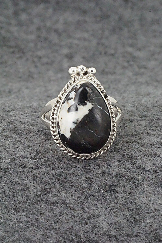 White Buffalo & Sterling Silver Ring - Paige Gordon - Size 7.75