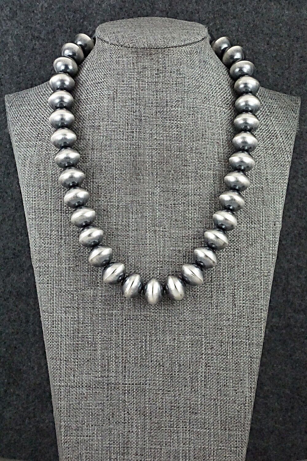 Sterling Silver Navajo Pearl Necklace 18" - Tonisha Haley