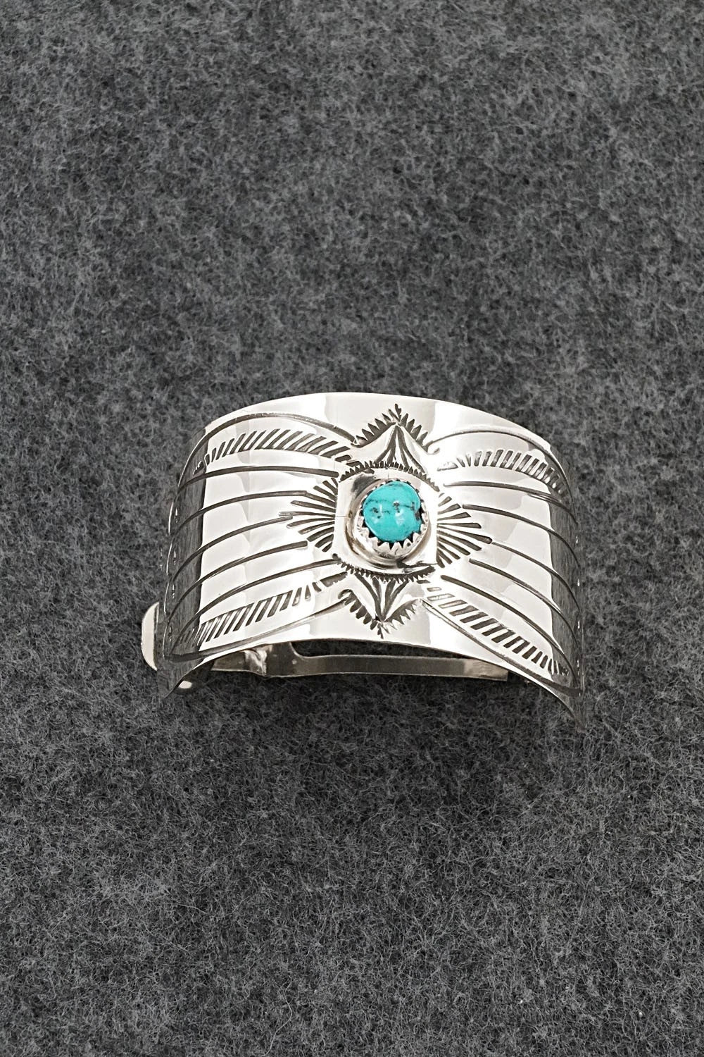Turquoise & Sterling Silver Hair Barrette - Jolene Begay