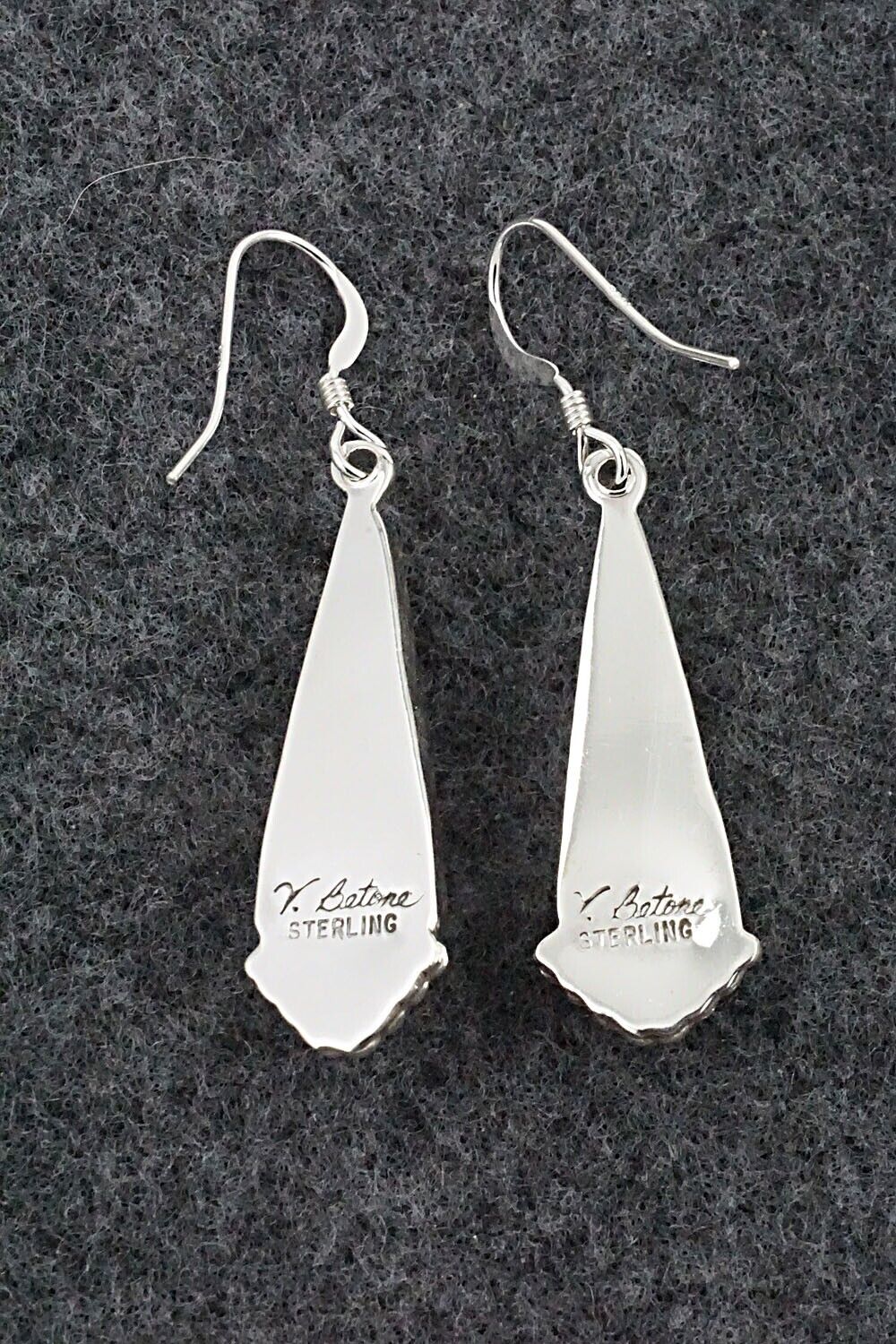Onyx & Sterling Silver Earrings - Verley Betone
