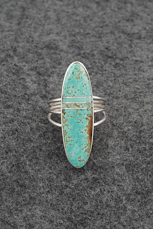 Turquoise & Sterling Silver Ring - Harold Smith - Size 7