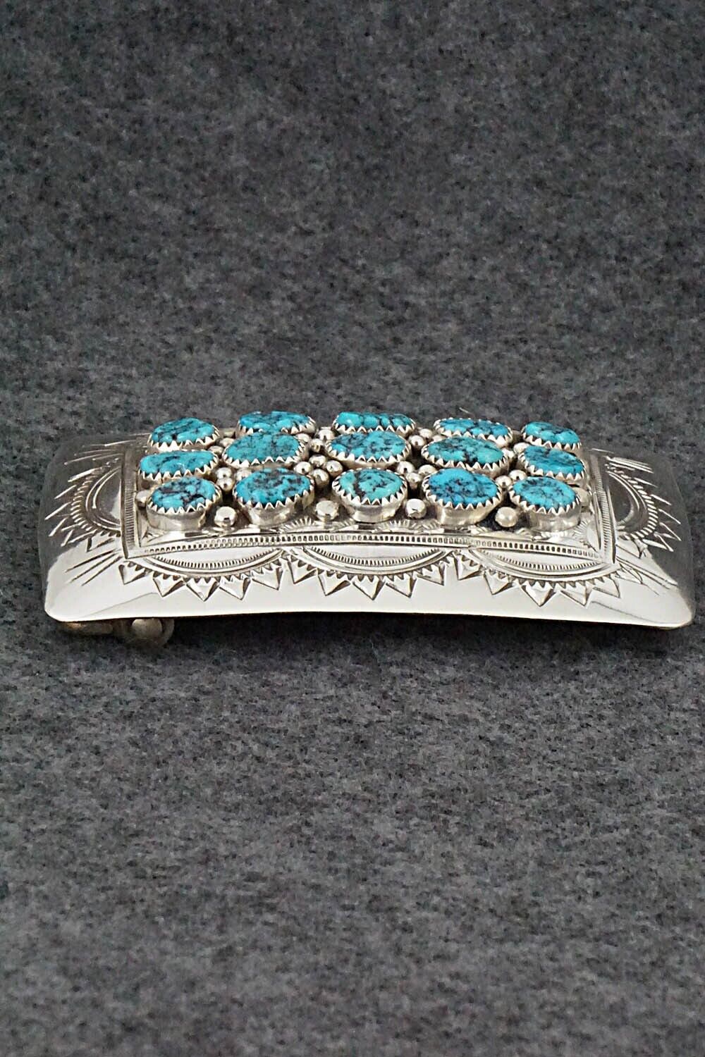Turquoise & Sterling Silver Belt Buckle - David Segar