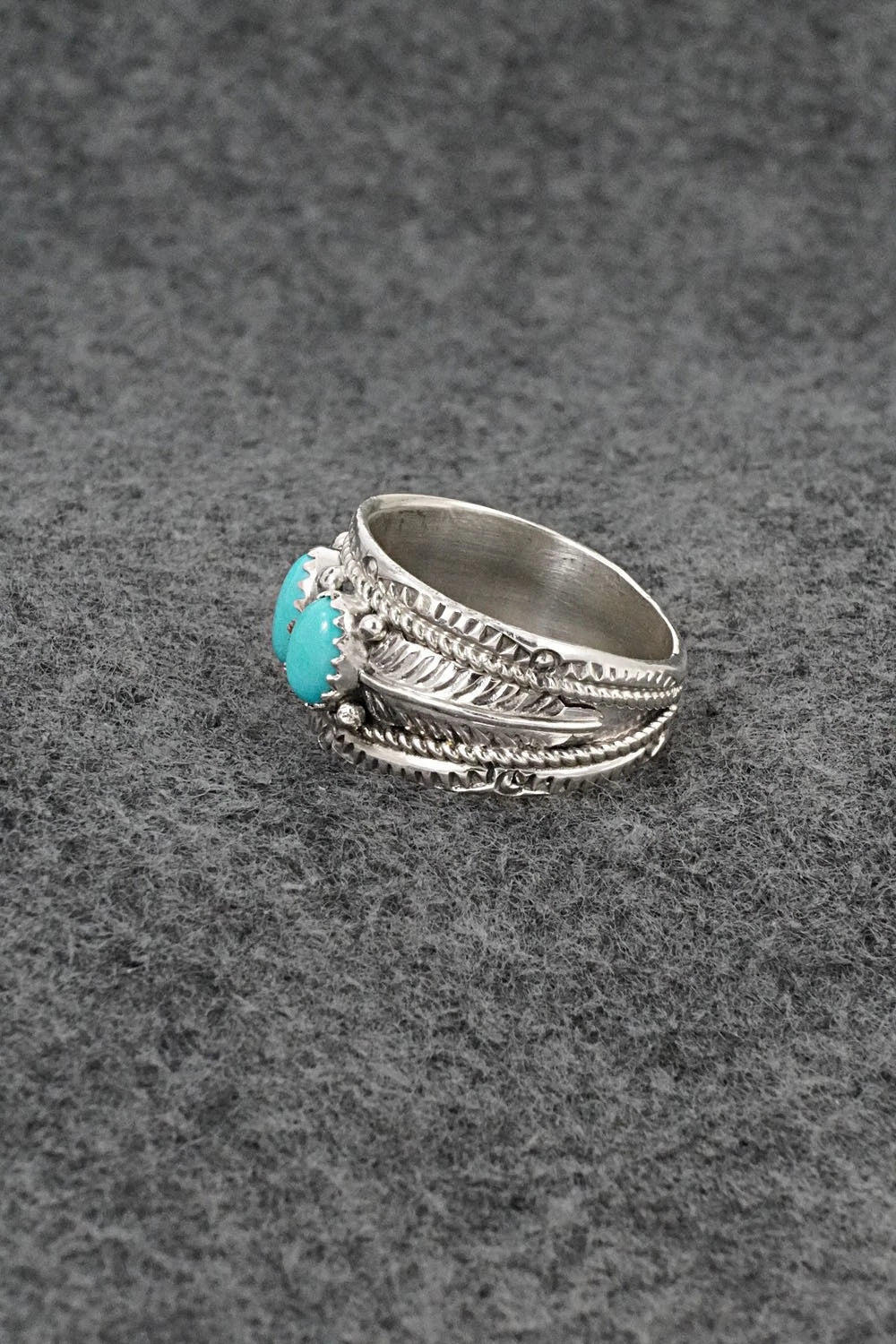 Turquoise & Sterling Silver Ring - Betty Begaye - Size 10