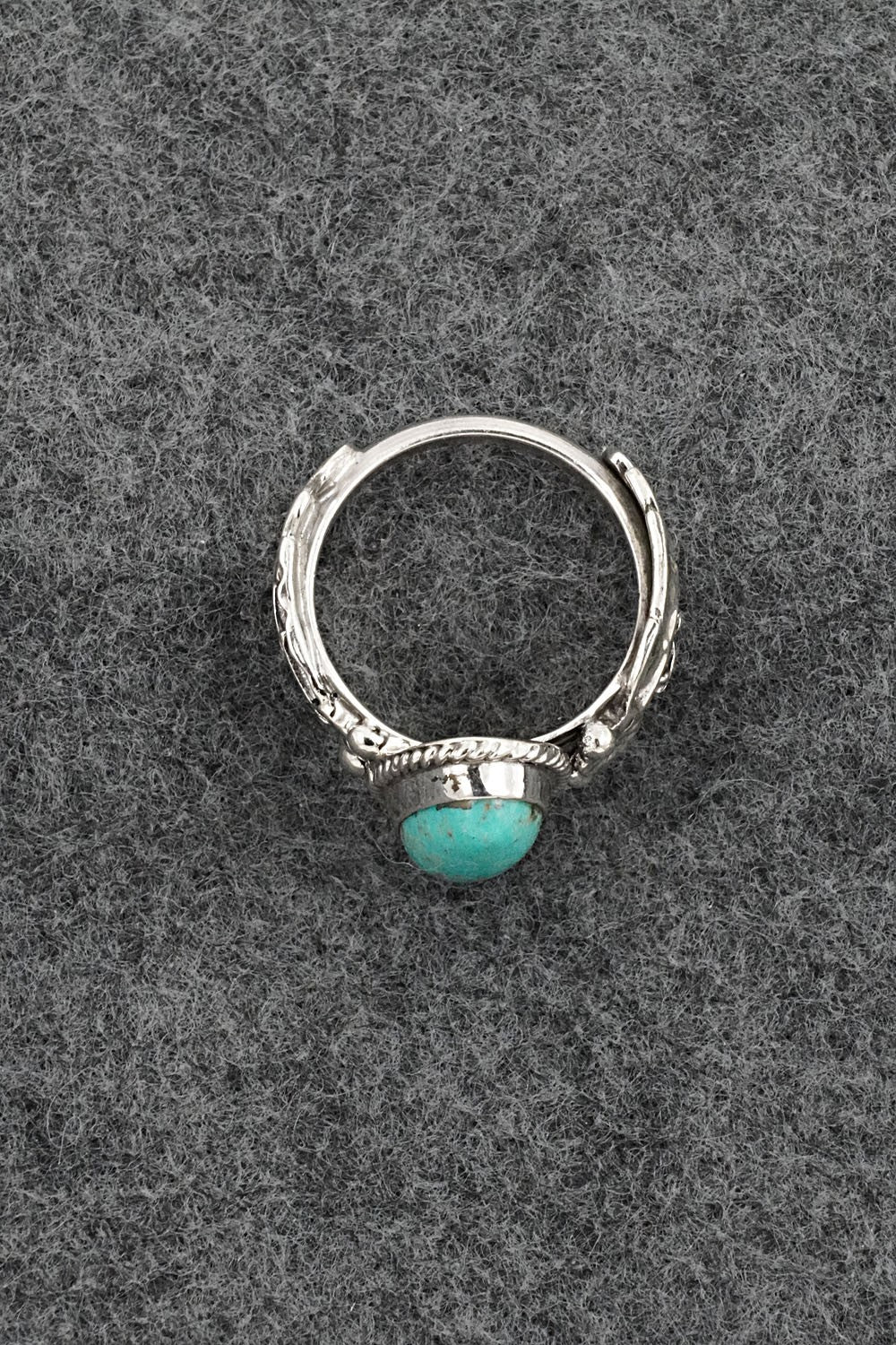 Turquoise & Sterling Silver Ring - Annette Chiquito - Size 8.75