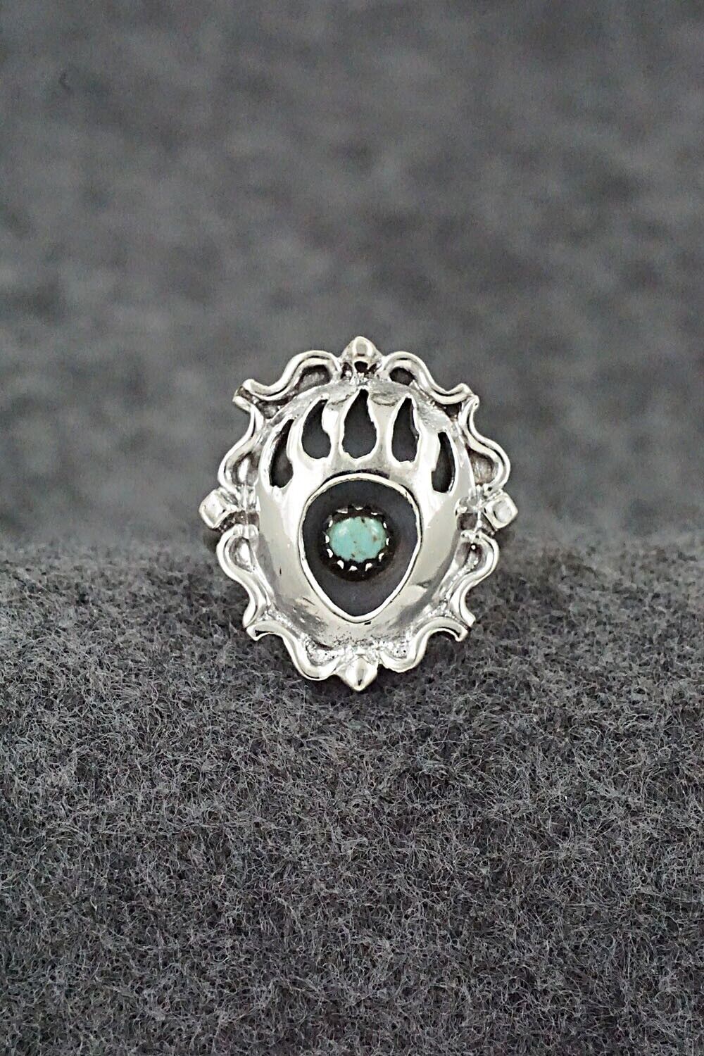 Turquoise & Sterling Silver Ring - Betty Hawthorne - Size 6.25