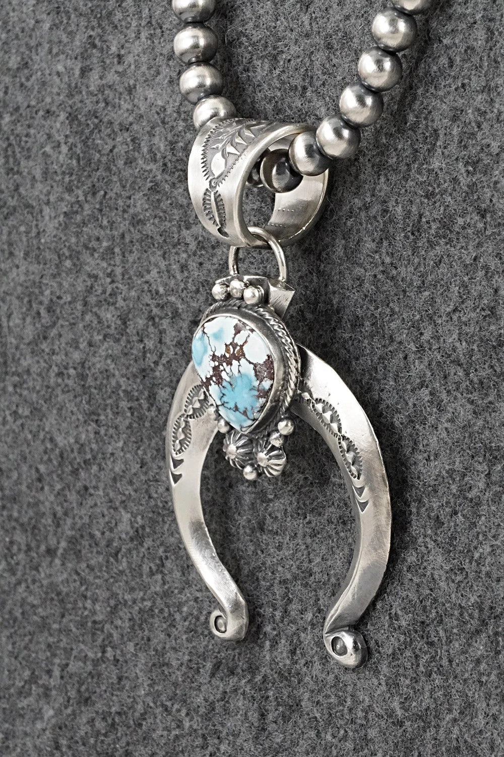 Turquoise & Sterling Silver Necklace - Samuel Yellowhair