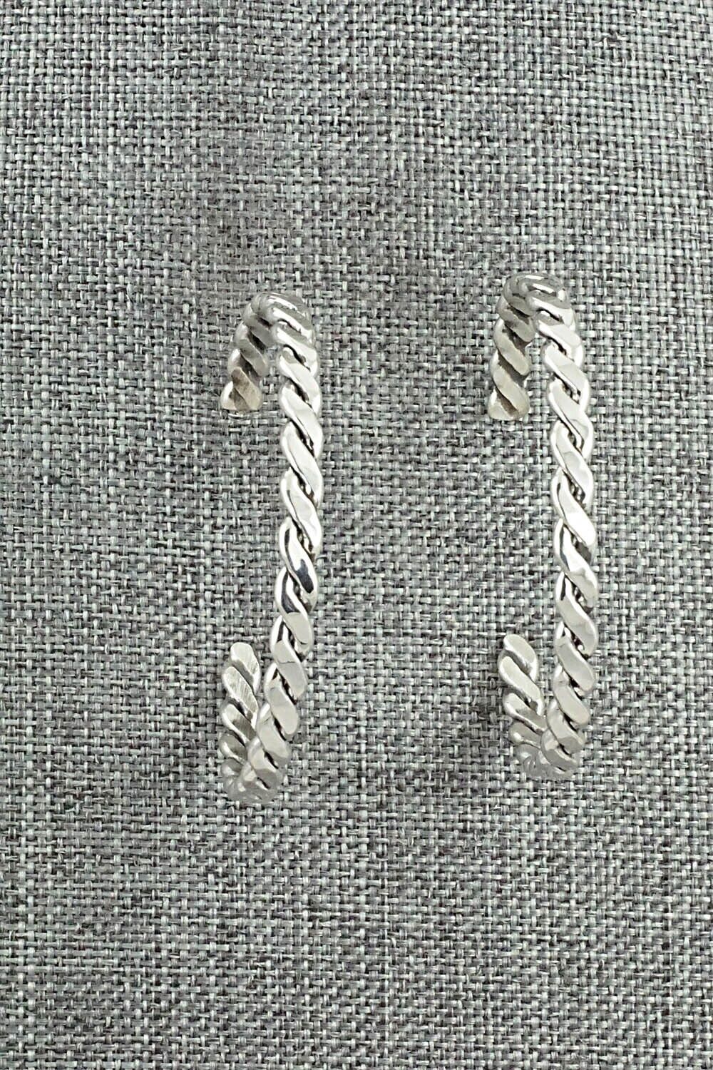 Sterling Silver Hoop Earrings - Ben Tahe