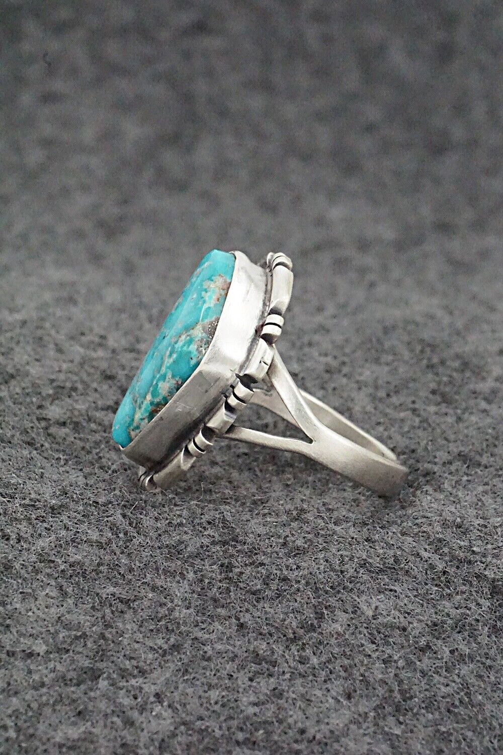 Turquoise & Sterling Silver Ring - Randy Boyd - Size 7.5