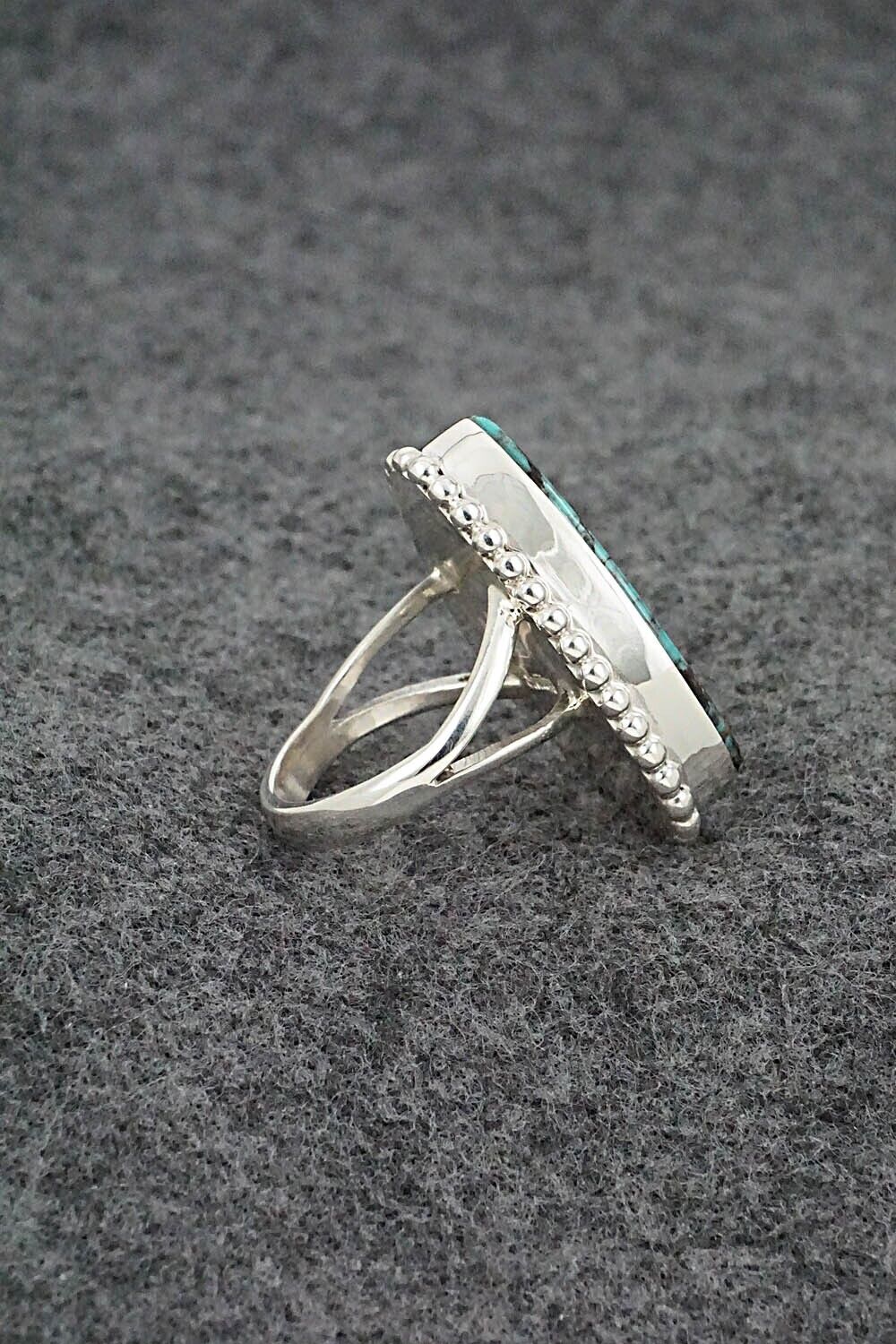 Turquoise & Sterling Silver Ring - Larry Castillo - Size 7