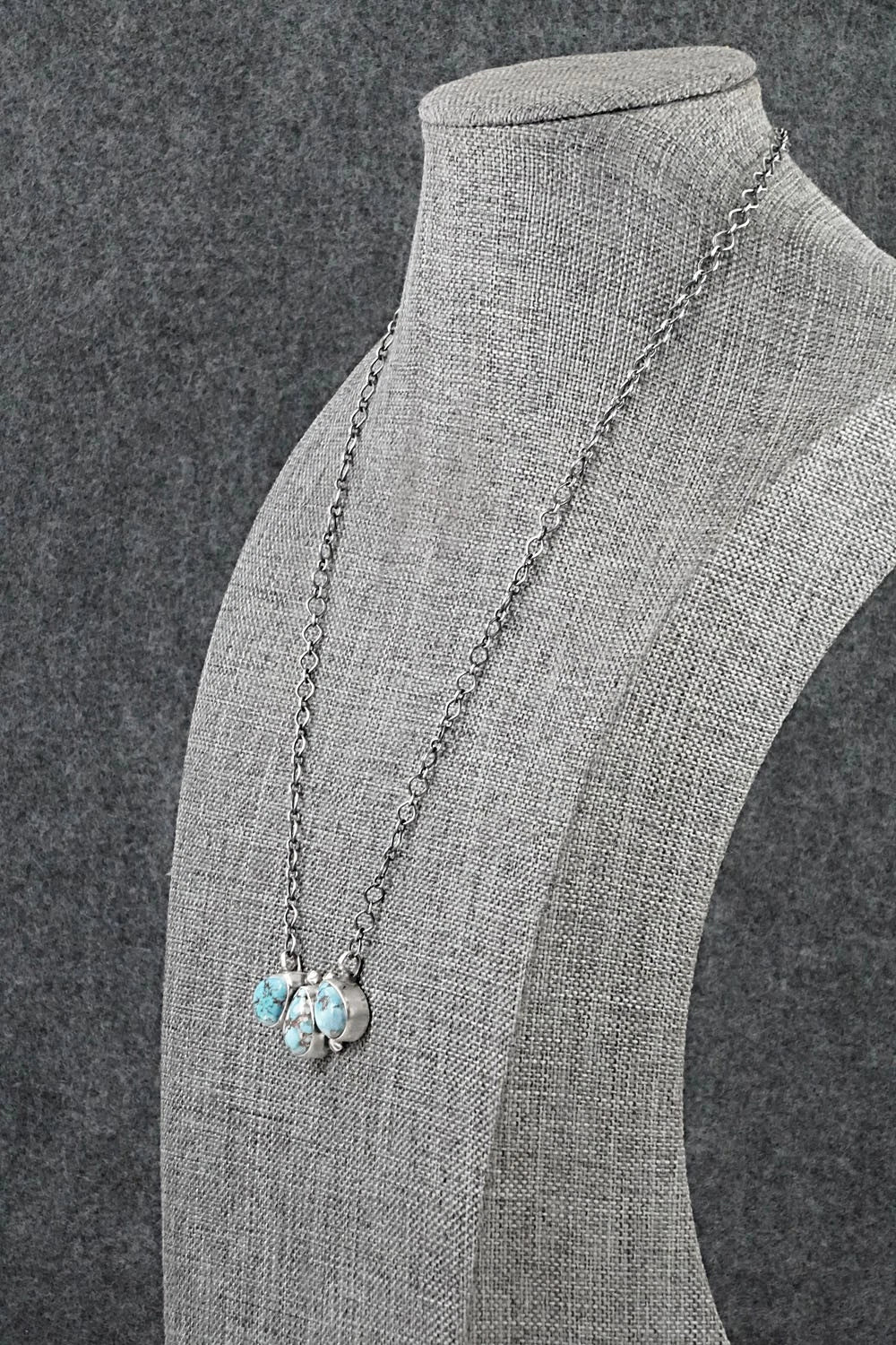 Turquoise & Sterling Silver Necklace - Darrin Livingston