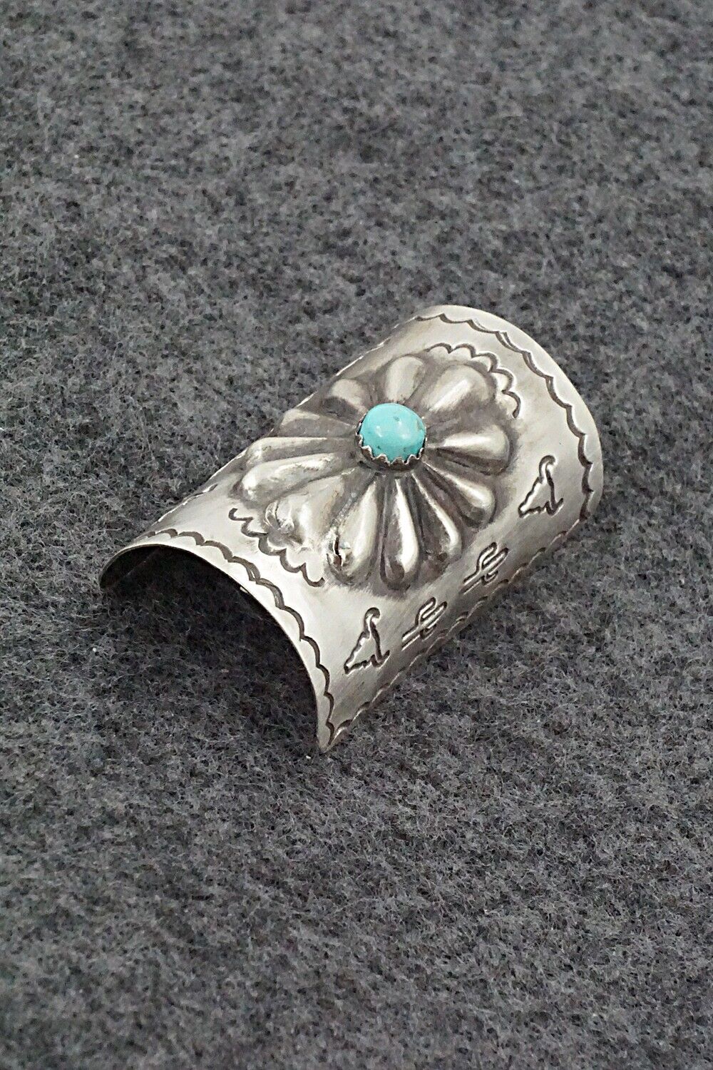 Turquoise & Sterling Silver Hair Pin - Arlene Soce