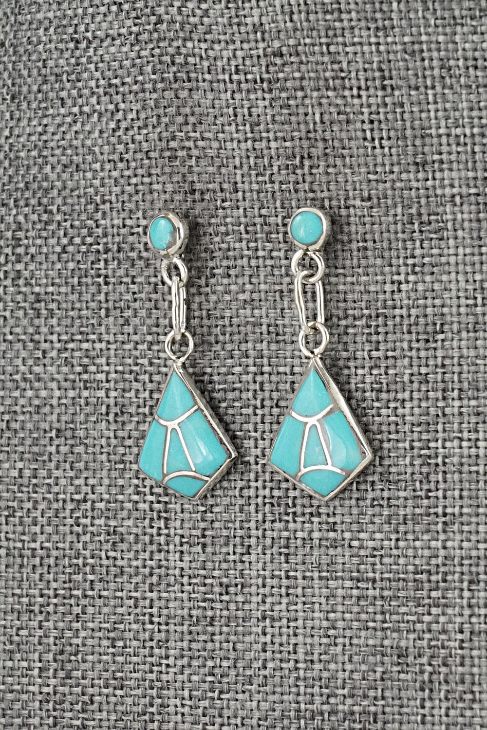 Turquoise & Sterling Silver Earrings - Orena Leekya
