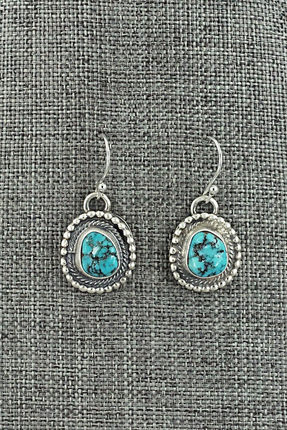Turquoise & Sterling Silver Squash Blossom Set - Bobby Johnson