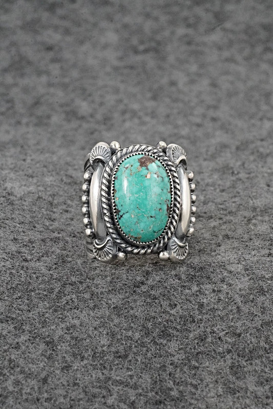 Turquoise & Sterling Silver Ring - Delbert Gordon - Size 7