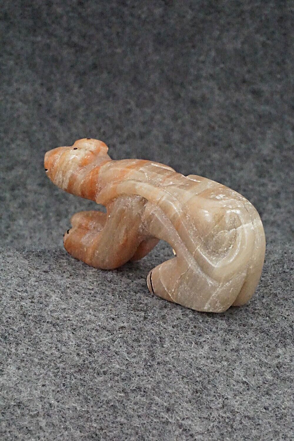 Mountain Lion Zuni Fetish Carving - Rick Kallestewa