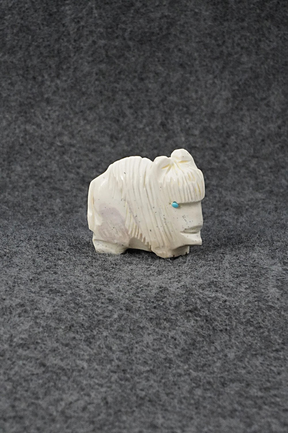 Buffalo Zuni Fetish Carving - Gilbert Lonjose