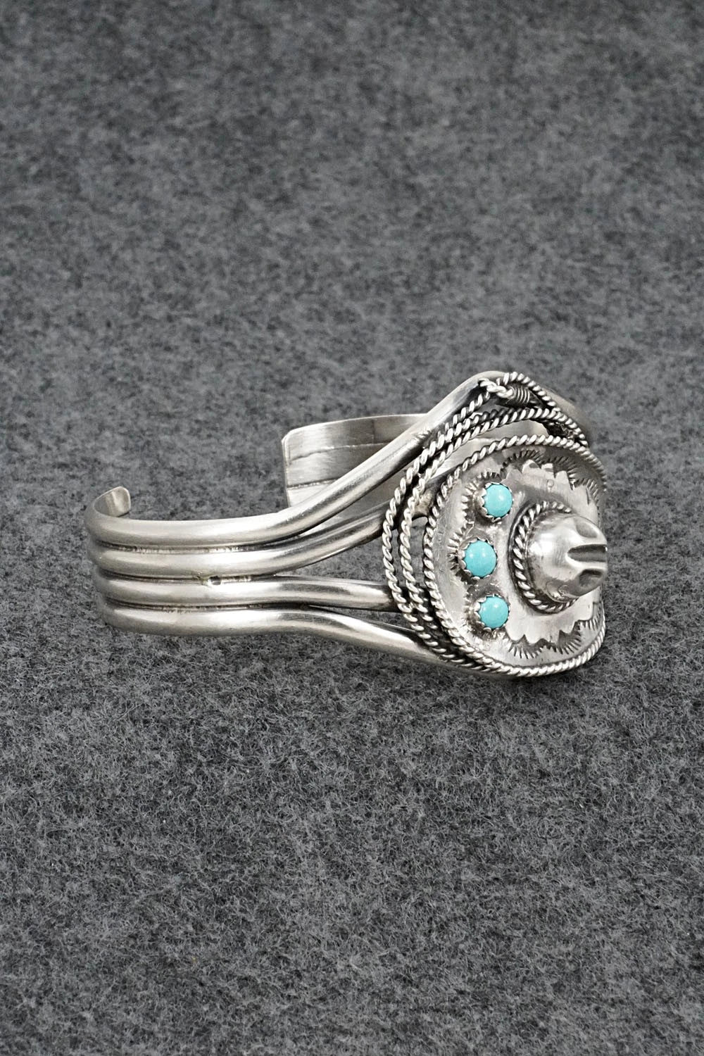 Turquoise & Sterling Silver Bracelet - Bobby Platero