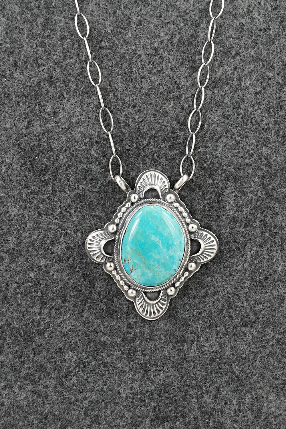 Turquoise & Sterling Silver Necklace - Randy Boyd