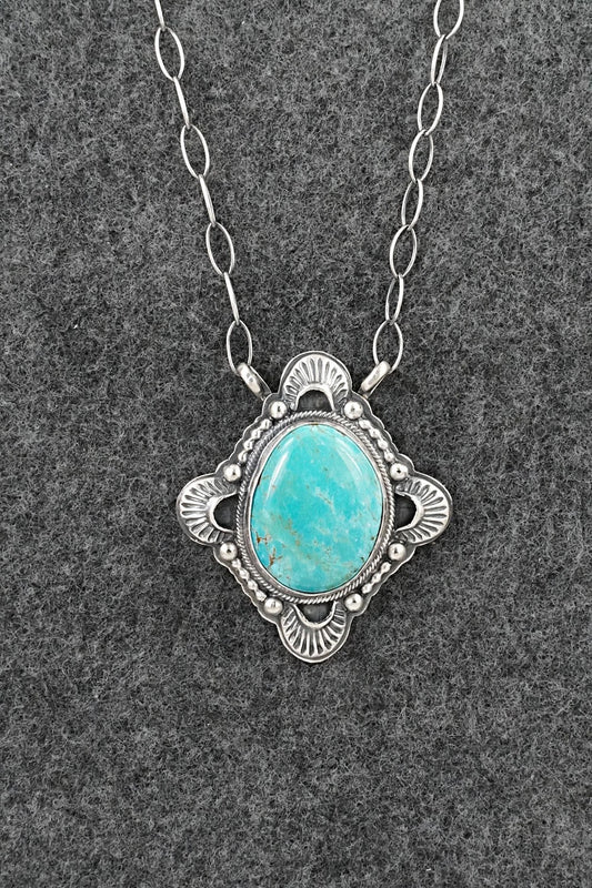 Turquoise & Sterling Silver Necklace - Randy Boyd