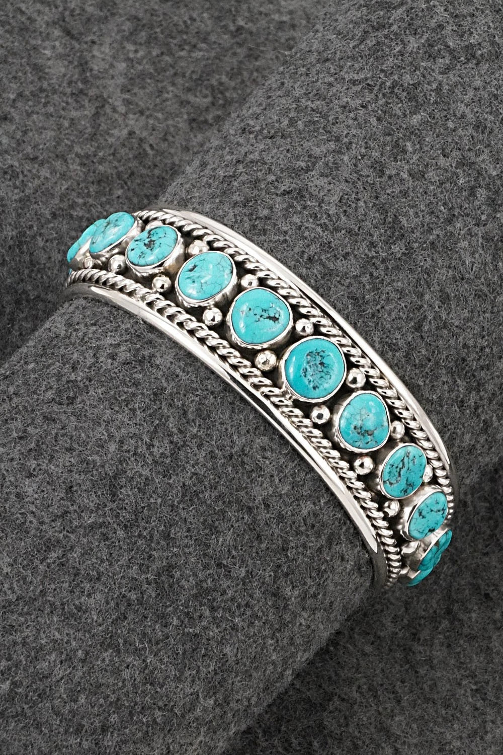 Turquoise & Sterling Silver Bracelet - Chester Charley