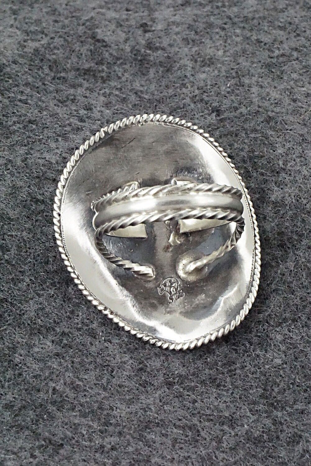 Turquoise & Sterling Silver Ring - Bobby Platero - Size 7