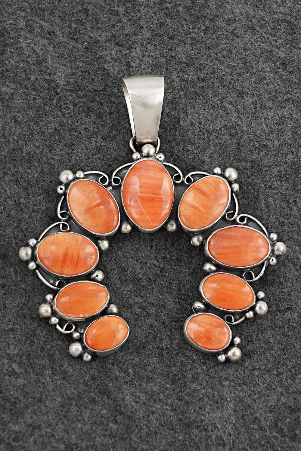 Spiny Oyster & Sterling Silver Pendant - Paul Livingston