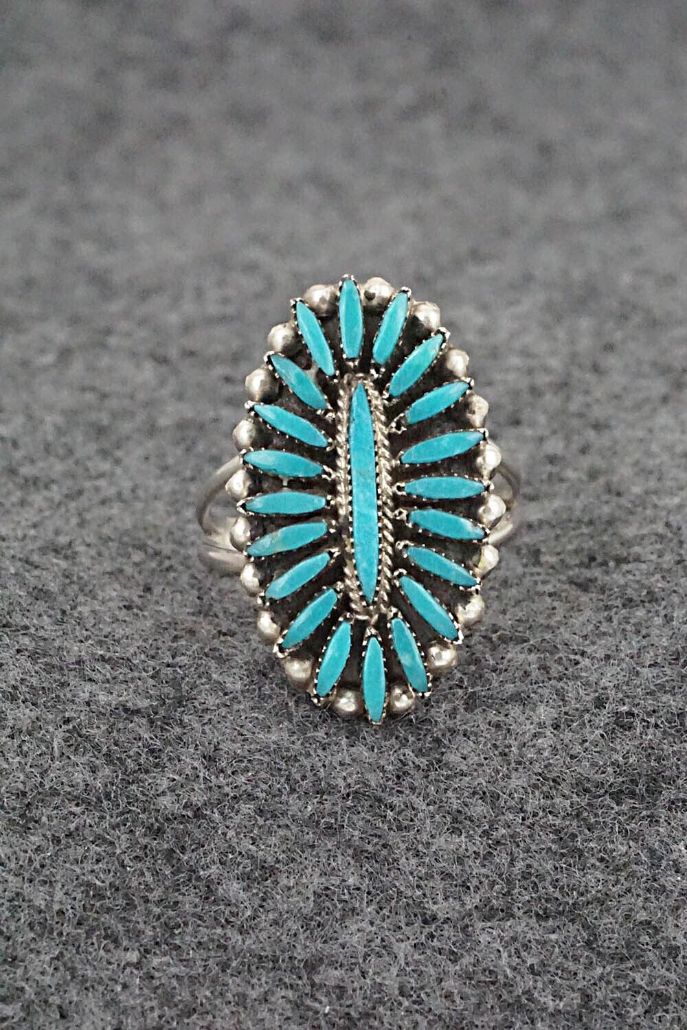 Turquoise & Sterling Silver Ring - Lorena Peina - Size 8