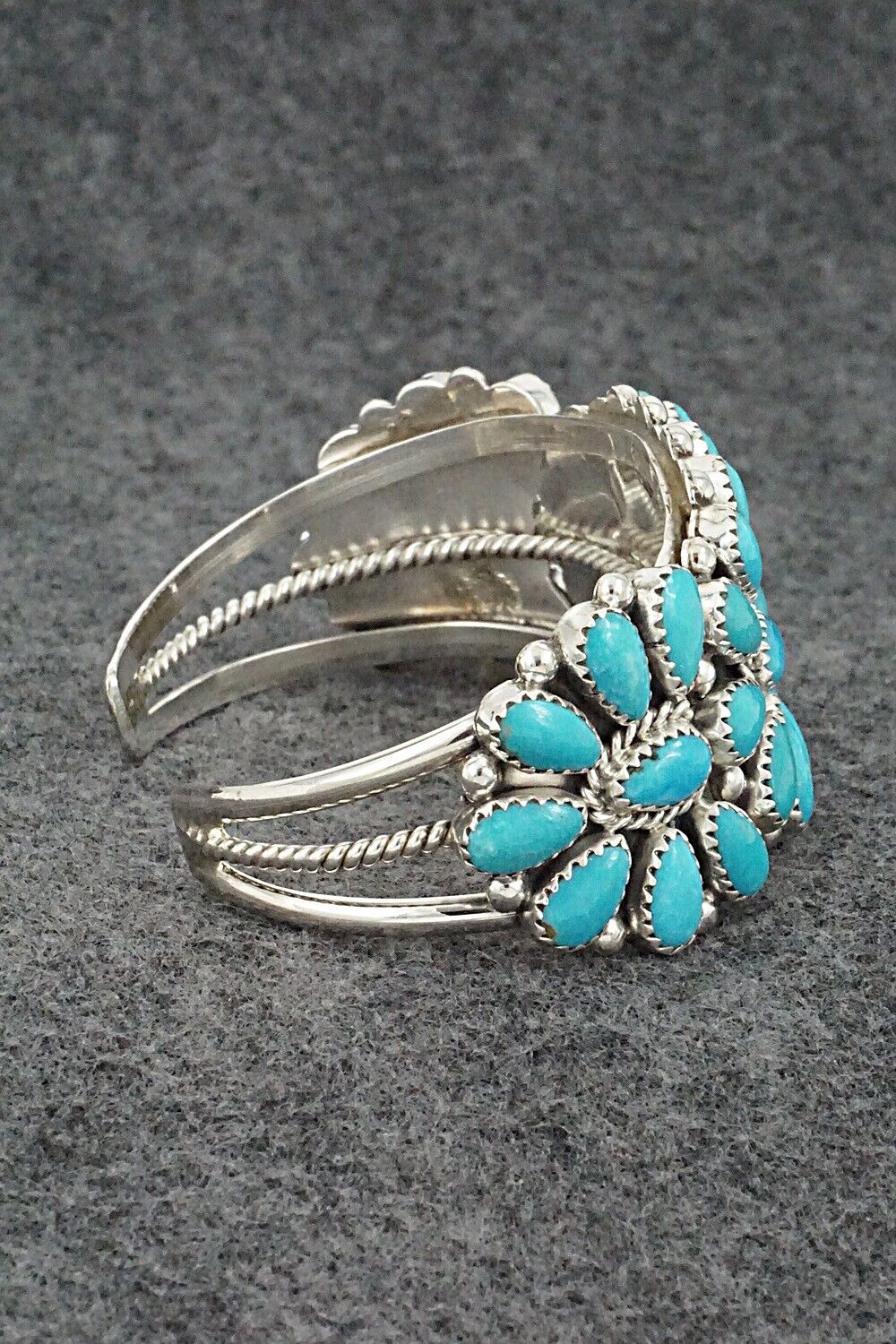 Turquoise & Sterling Silver Bracelet - Rodney Notah