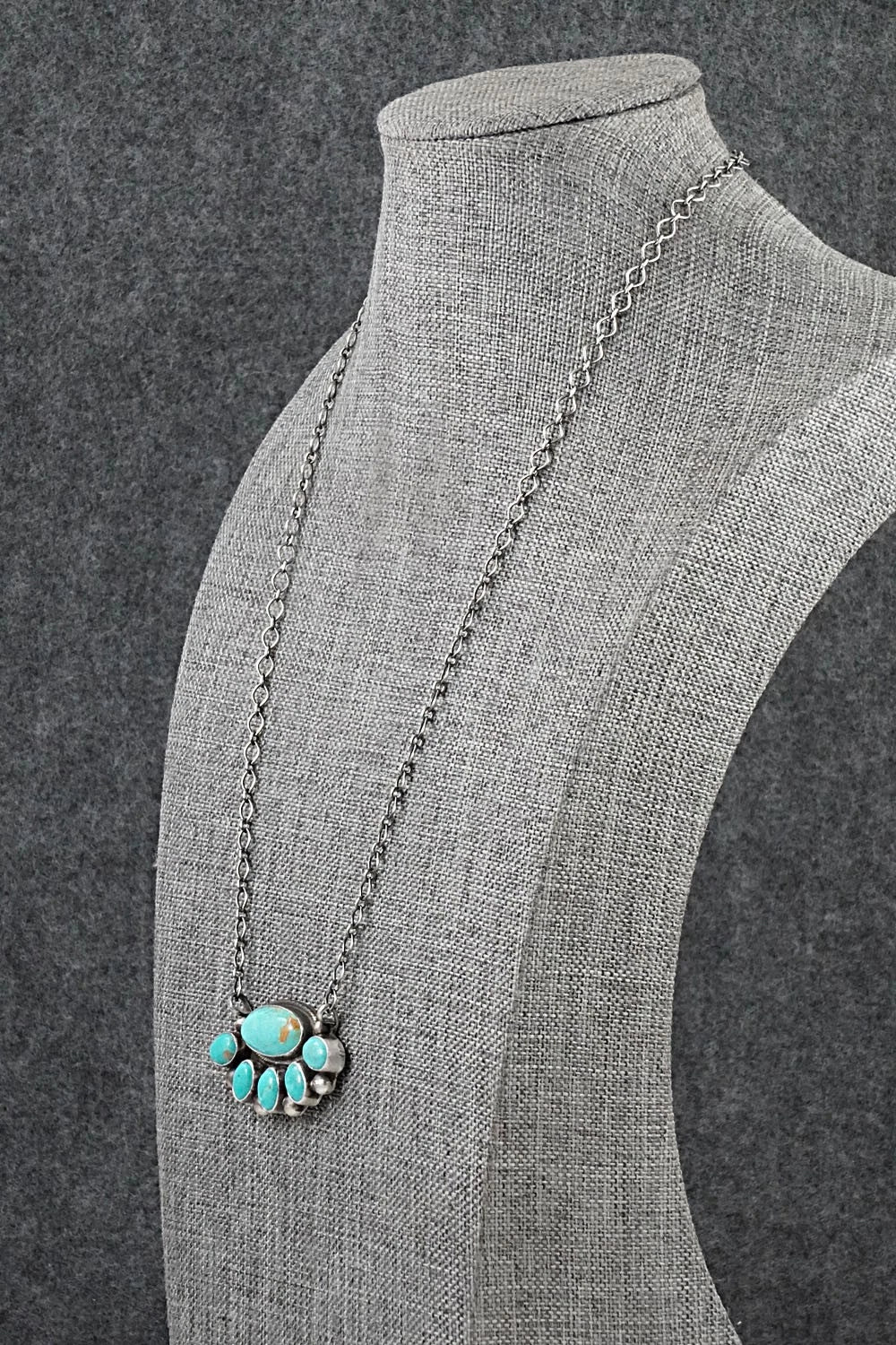 Turquoise & Sterling Silver Necklace - Kathleen Livingston