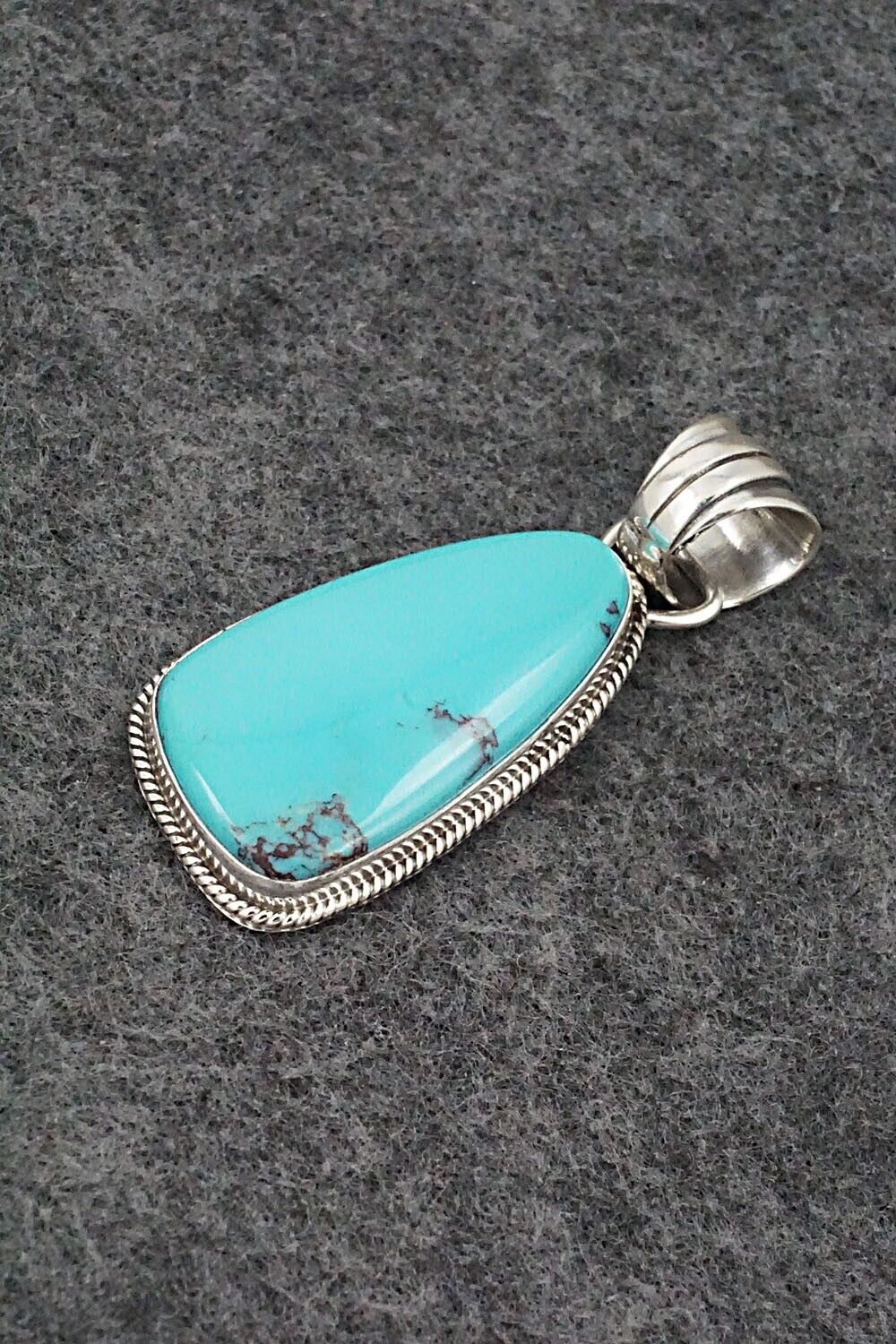 Turquoise and Sterling Silver Pendant - Sharon McCarthy