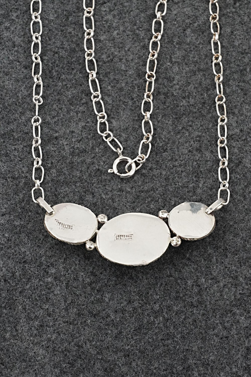 Turquoise & Sterling Silver Necklace - Ernest Hawthorne