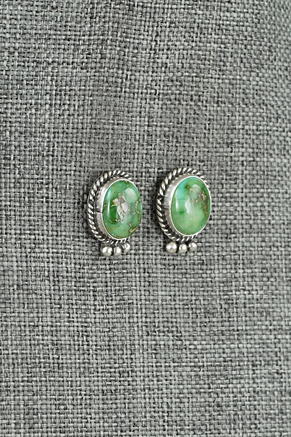 Turquoise & Sterling Silver Earrings - Rosemary Saunders