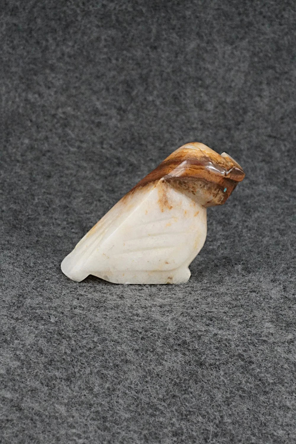 Owl Zuni Fetish Carving - Abby Panteah Quam