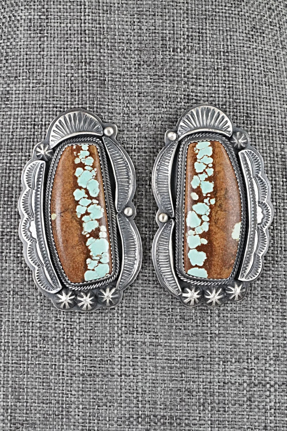 Turquoise & Sterling Silver Necklace and Earrings Set - Randy Boyd