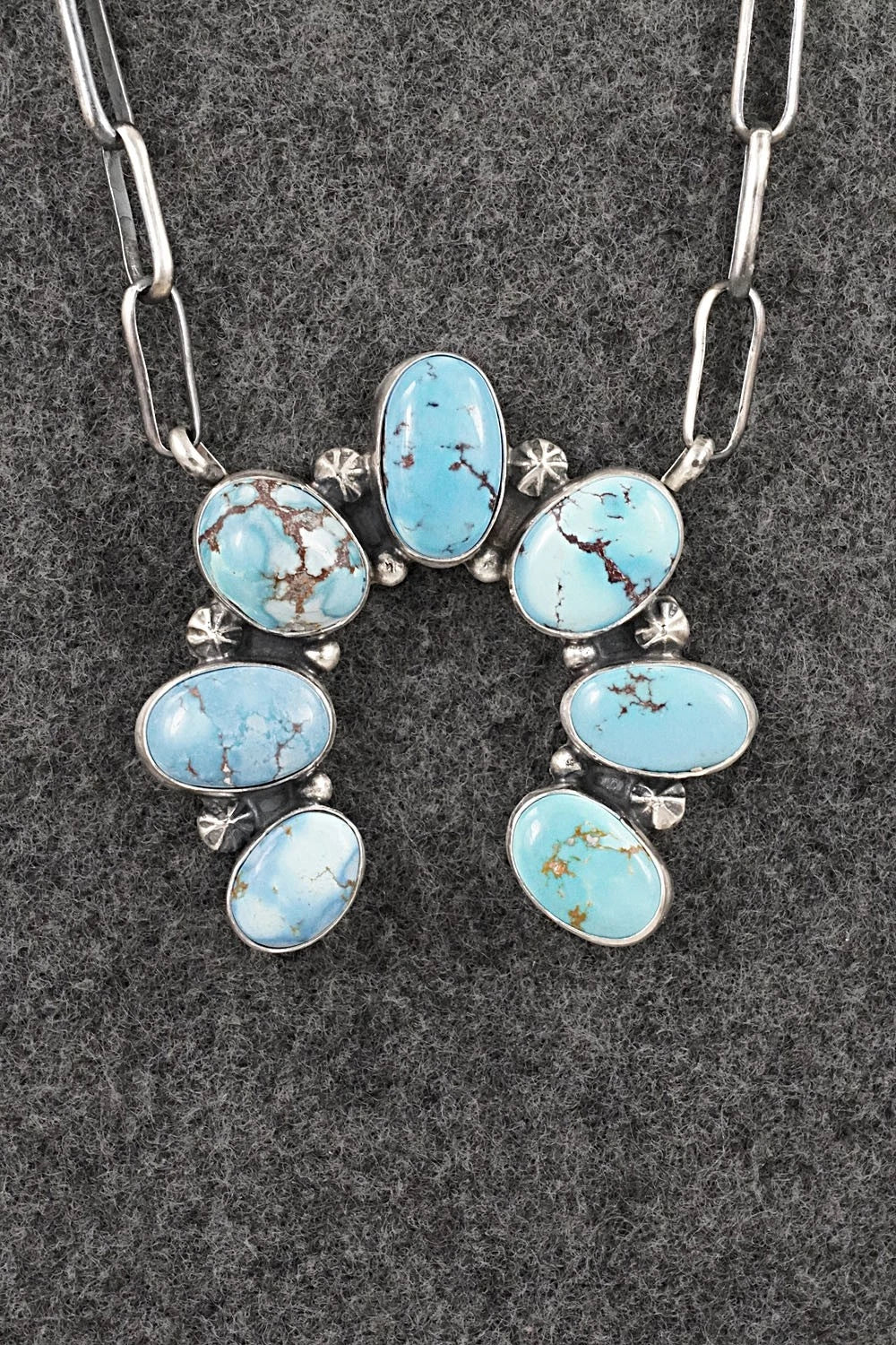 Turquoise & Sterling Silver Necklace - Darrin Livingston