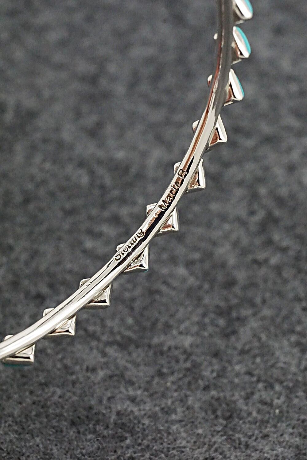 Turquoise & Sterling Silver Bangle - Jimy Garcia