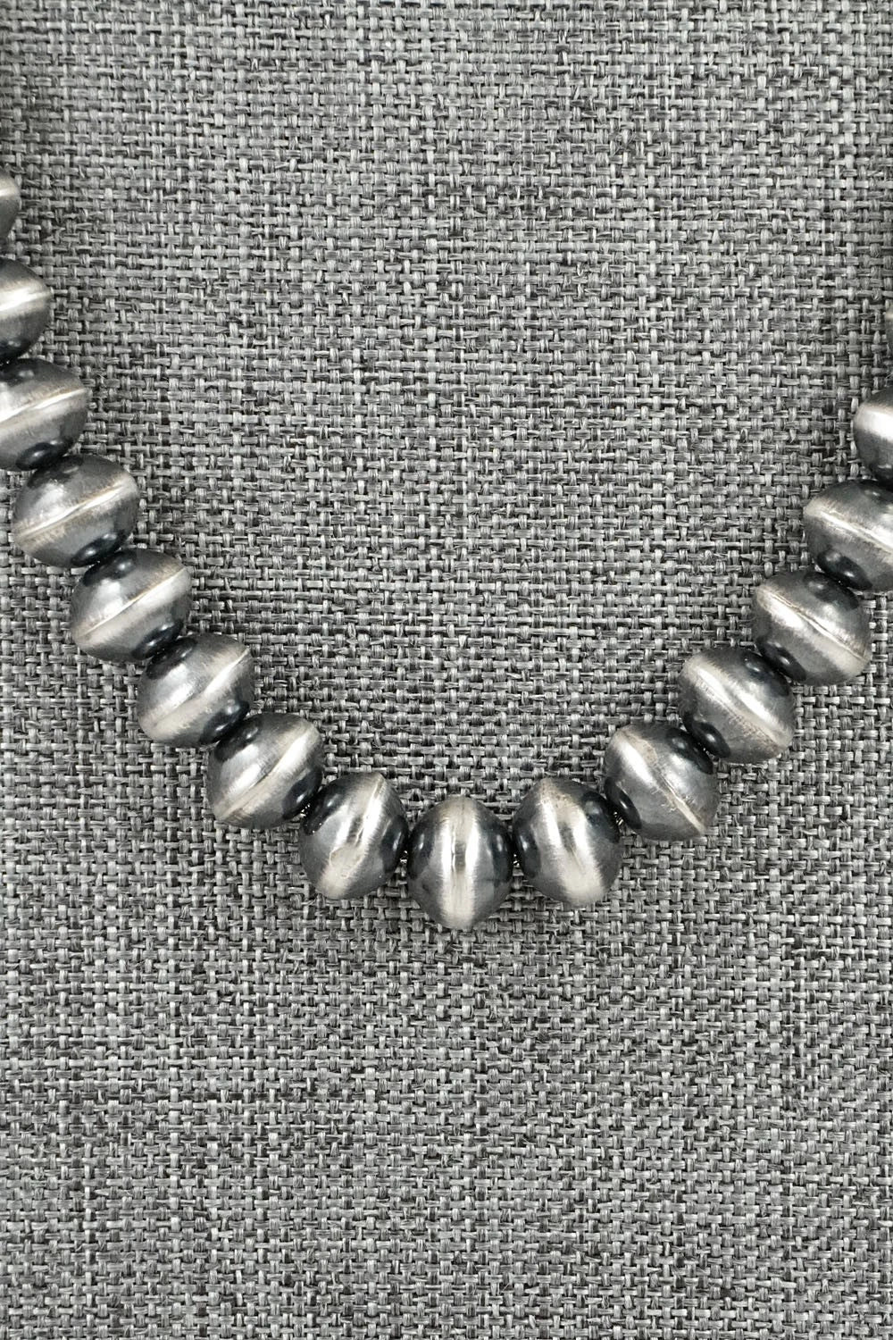 Sterling Silver Navajo Pearl Necklace 20" - Crystal Haley