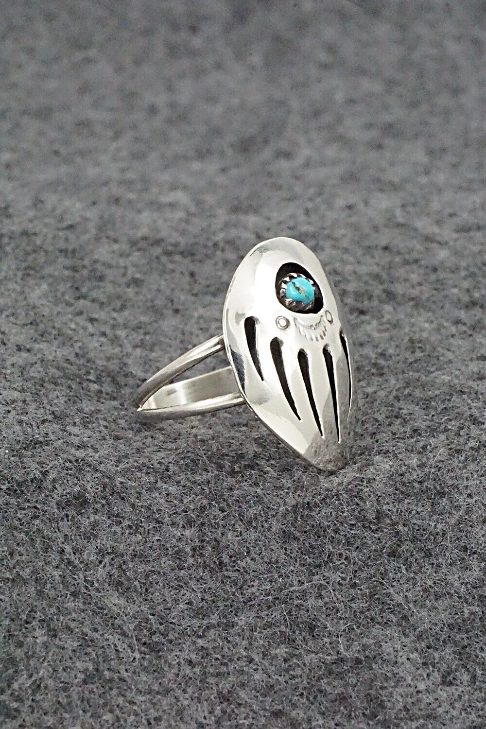 Turquoise & Sterling Silver Ring - Ervin Begay - Size 9