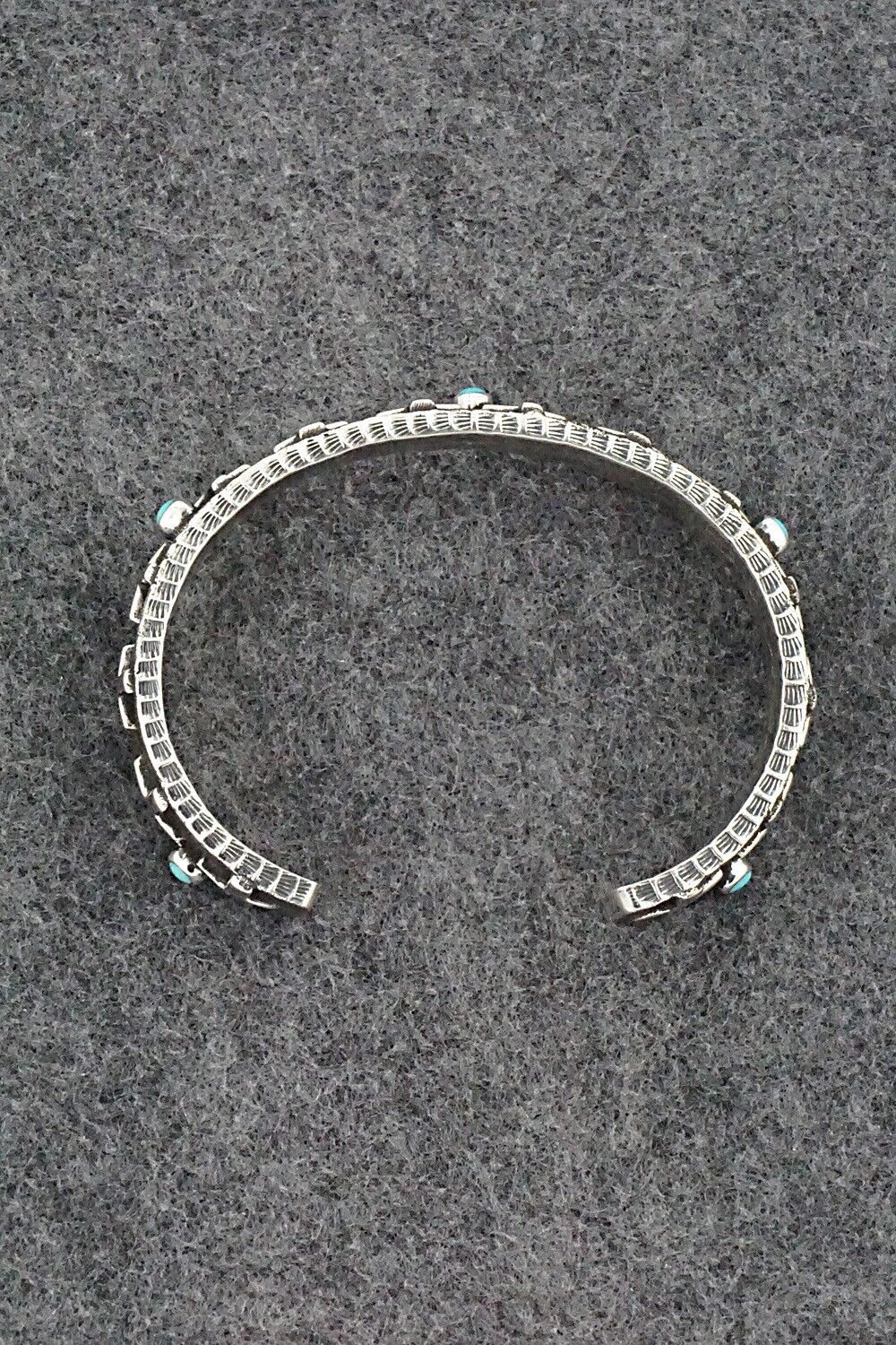 Turquoise & Sterling Silver Bracelet - Ernest Rangel