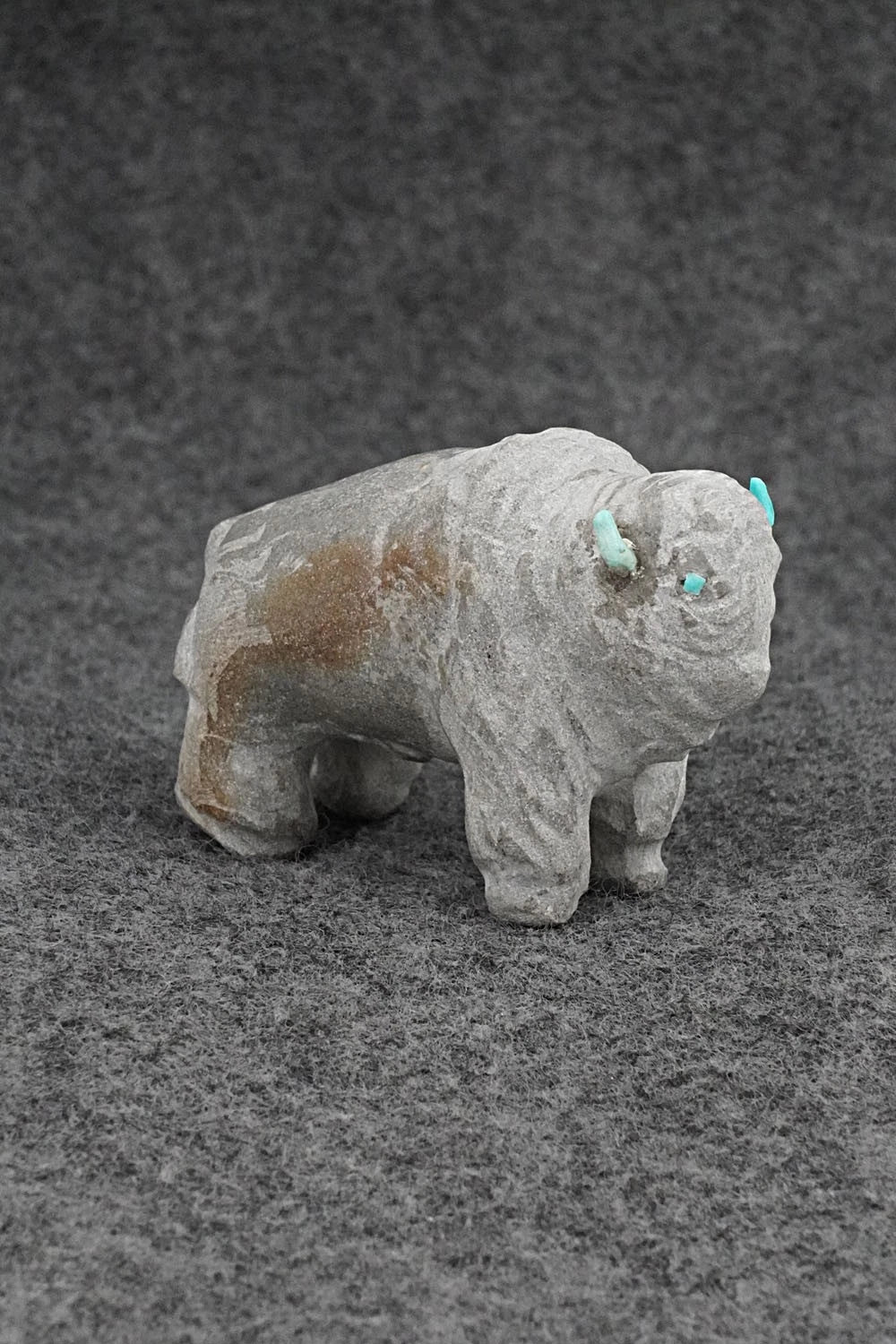 Buffalo Zuni Fetish Carving - Kenneth Malani