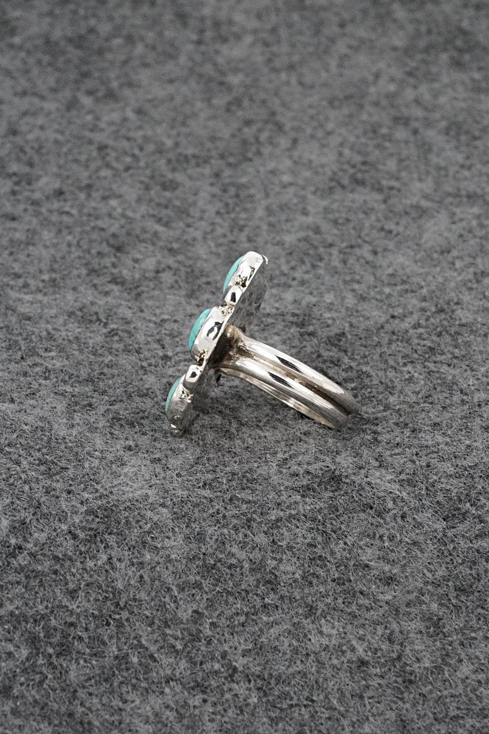 Turquoise & Sterling Silver Ring - Priscilla Reeder - Size 7