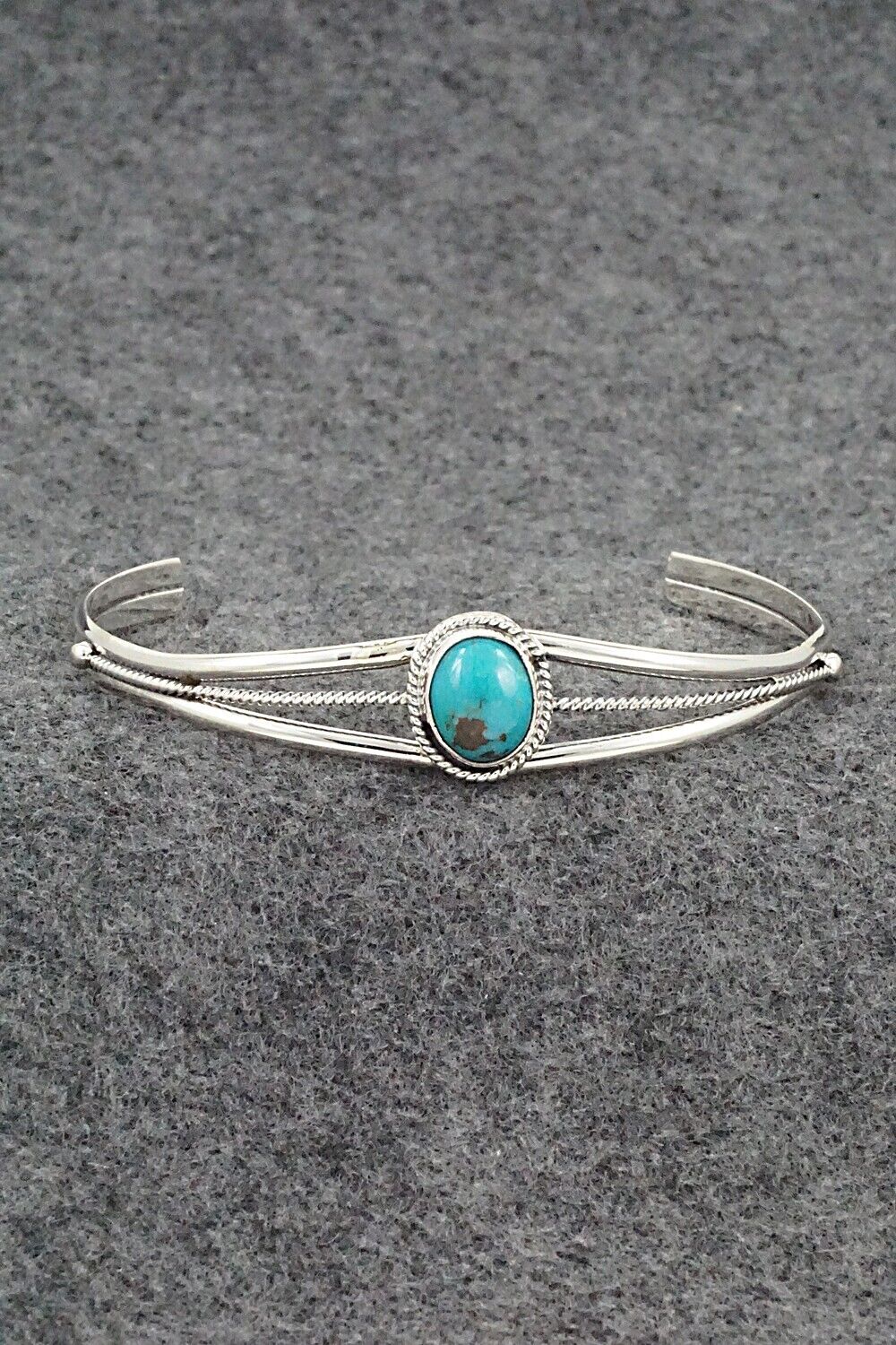 Turquoise and Sterling Silver Bracelet - Alice Rose Saunders