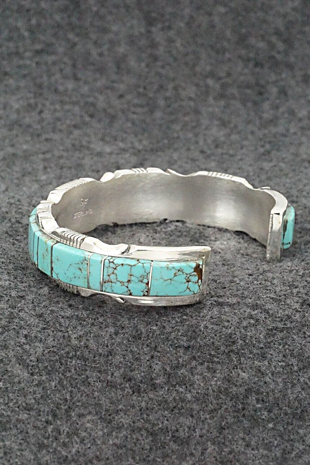 Turquoise & Sterling Silver Inlay Bracelet - Steve Francisco