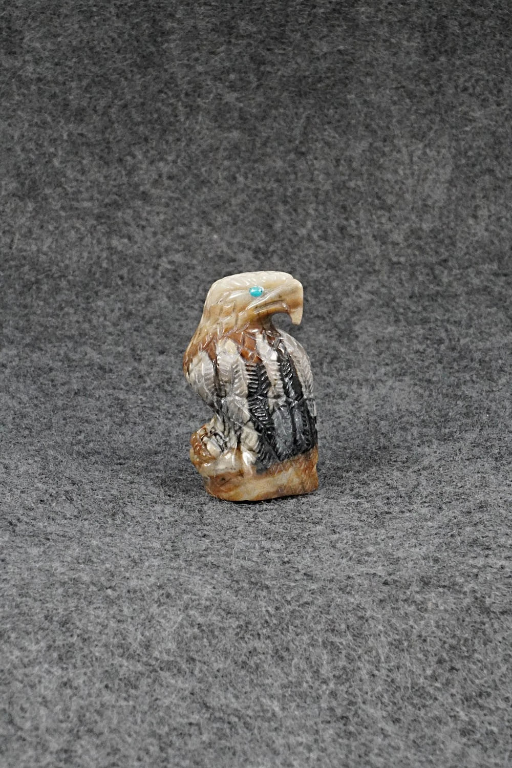 Eagle Zuni Fetish Carving - Randy Lucio