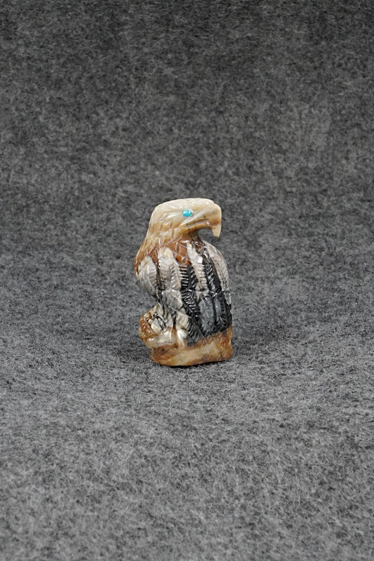 Eagle Zuni Fetish Carving - Randy Lucio