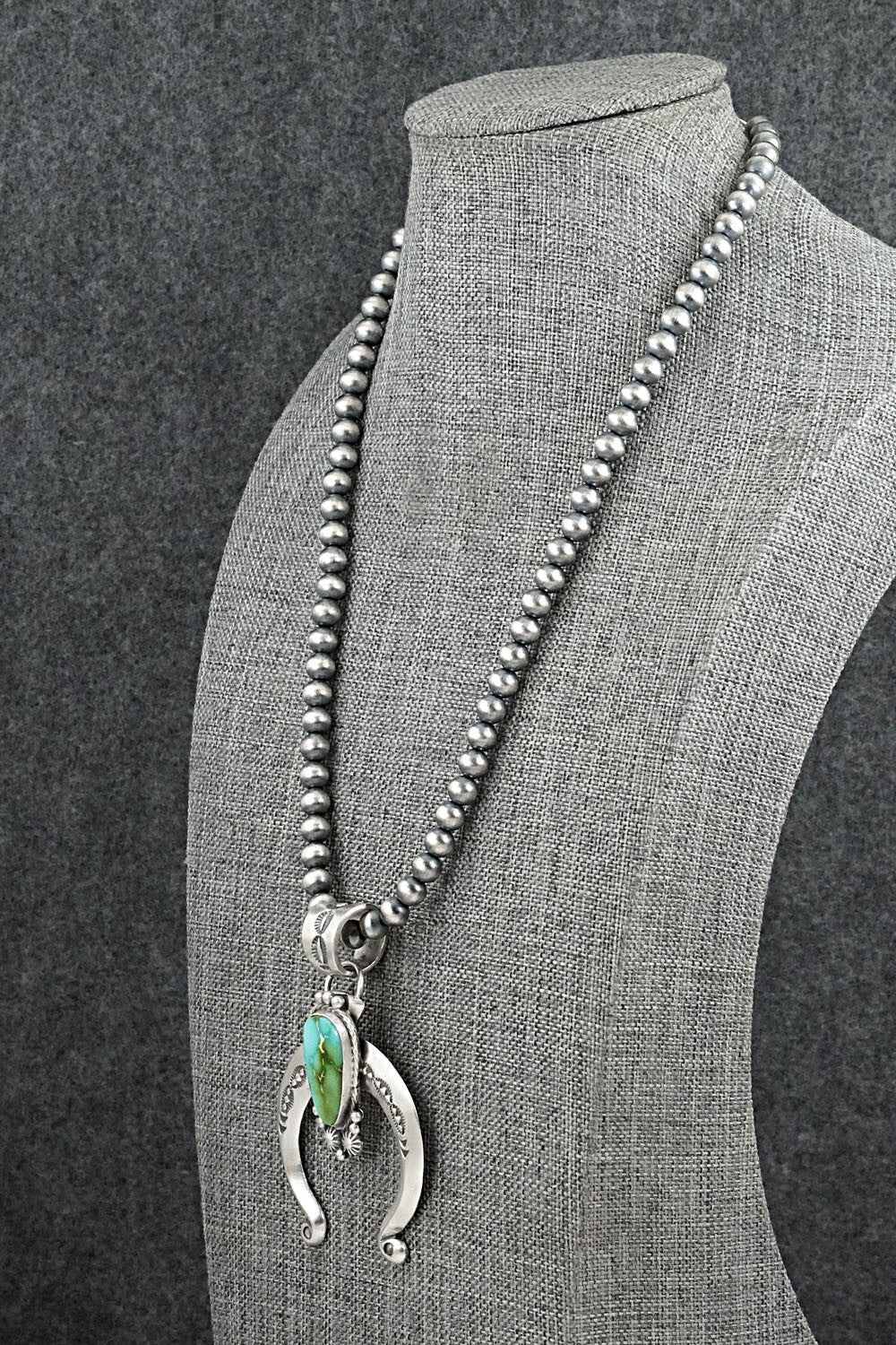 Turquoise & Sterling Silver Necklace - Samuel Yellowhair