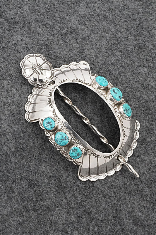 Turquoise & Sterling Silver Hair Pin - Jolene Begay