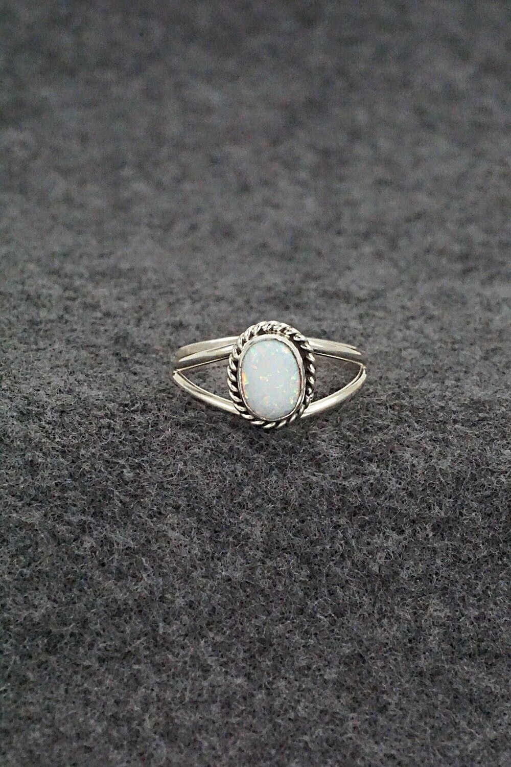 Opalite & Sterling Silver Ring - Jan Mariano - Size 7.5